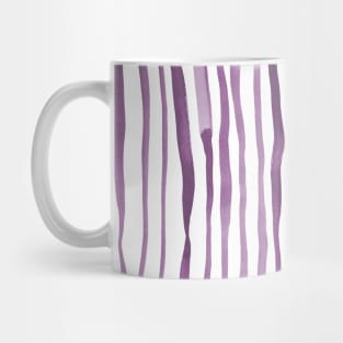 Vertical watercolor lines - ultra violet Mug